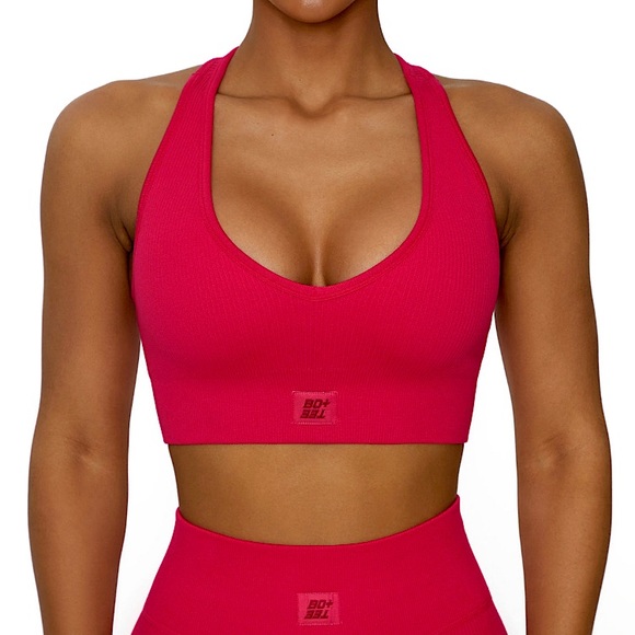 Bo + Tee V Neck Sports Bra - Picture 1 of 2